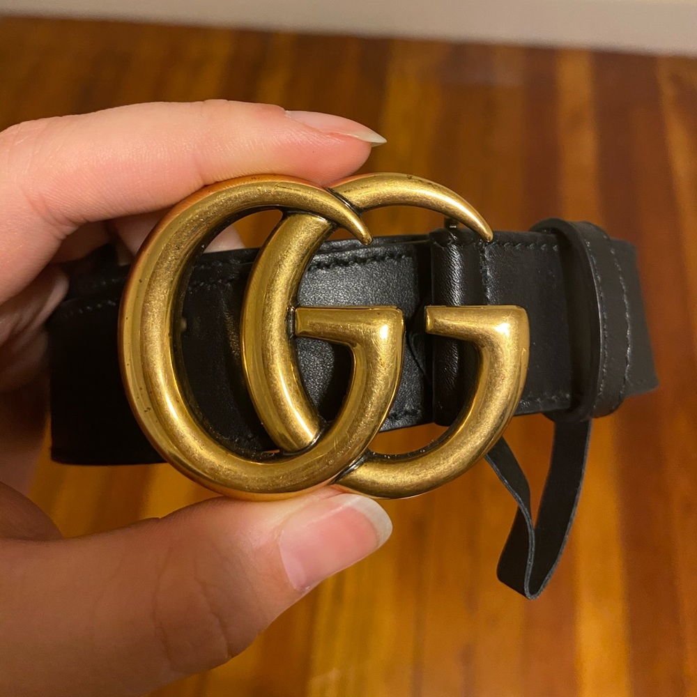 Gucci double g belt